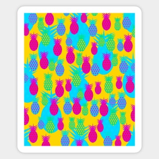 Tropical pineapples Sticker